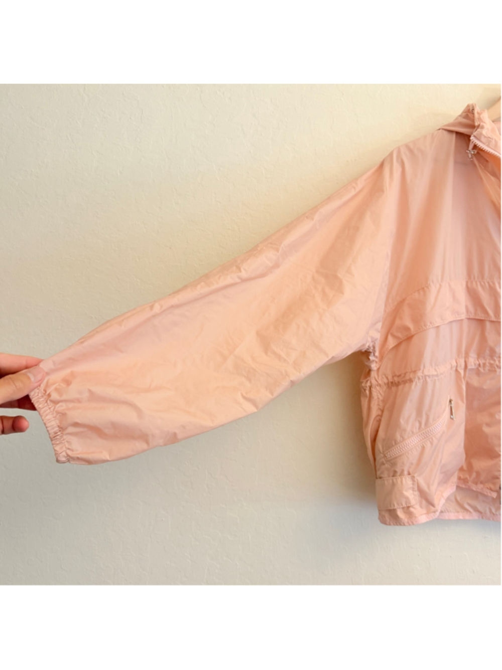Women's Moncler Lightweight Windbreaker Jacket Pink Size Small - Picture 6 of 13